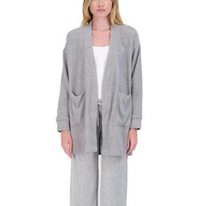 NWT LAUNDRY BY SHELLI SEGAL SOFT OPEN FRONT LOUNGEWEAR ROBE - M
